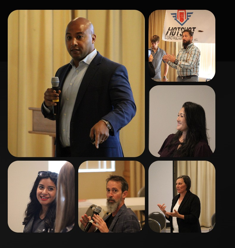 Speakers and attendees connecting at a Texas real estate event